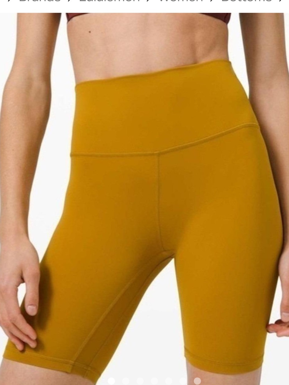 lululemon athletica High-Rise Gold Spice Bike Shorts